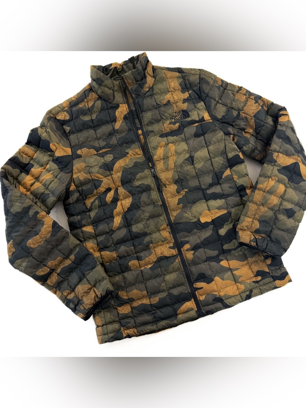 The North Face Coat Mens Medium Thermoball Eco Jacket Green Camo